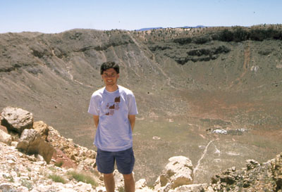 Photo of John Hunter at Meteor Crater