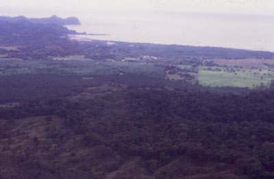 Photo of Costa Rica from plane
