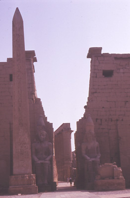 Photo of Entrance to the Temple at Luxor