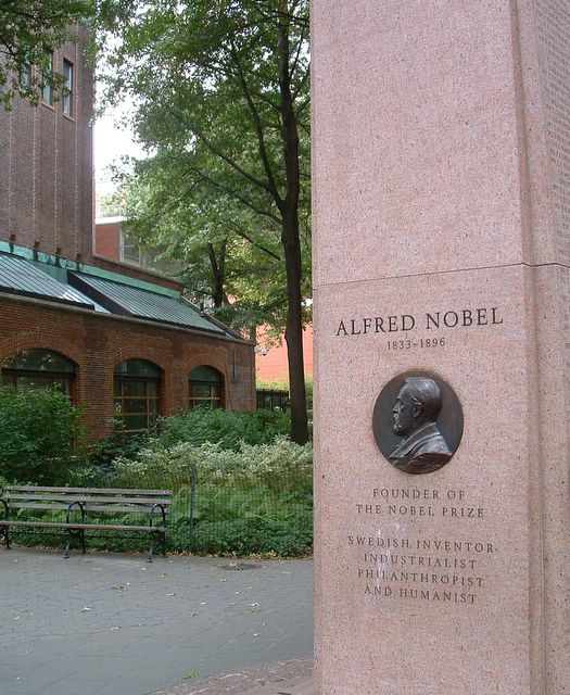 photo of Monument to American Nobel Prize winners, NYC