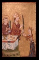 Bishop of Assisi giving a palm to Saint Clare, Germany about 1300