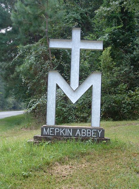 Mepkin Abbey sign
