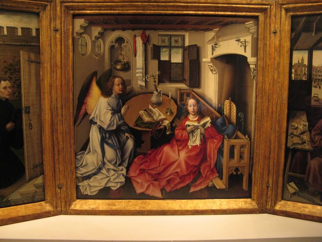 The Annunciation Triptych by Robert Campin