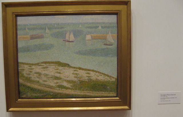 Port-en-Bessin (Entrance to the Harbor) by Georges-Pierre Seurat, 1888.