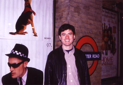 Photo of John Hunter in the London Underground