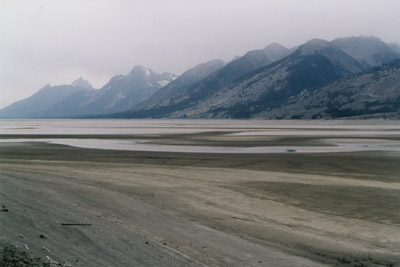 Grand Teton Mountain Range from Northern Overview.  By John Hunter, Grand Teton National Park, 2 Oct 2002