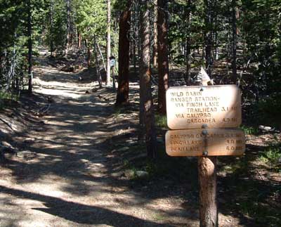 Photo at the Allens Park trailhead