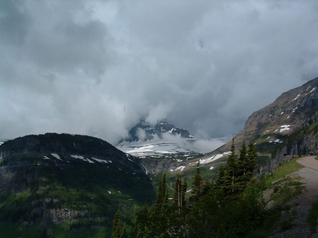 photo of fog on top of Road to the Sun