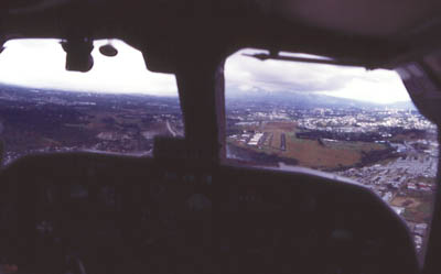 Photo thru plane cockpit