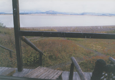 View from the porch of my Cabin at Signal Mountain Lodge