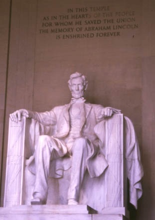 Inside the Lincoln Memorial