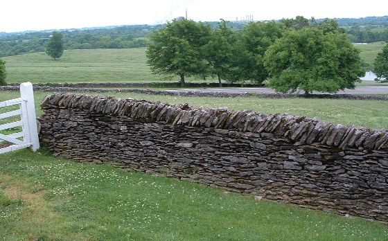 picture of a stone fence, Shaker Village of Pleasant Hill