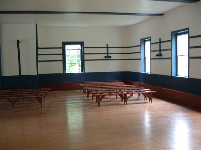 picture of large meeting room, Shaker Village of Pleasant Hill