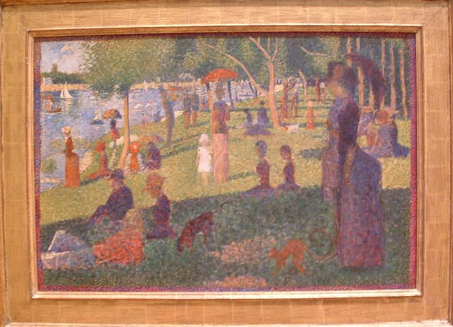 photo of Sunday Afternoon on the Island of La Grande Jatte by Georges Seurat at the Metropolitan Museum of Art, NYC